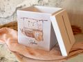 Bunt Briefbox Kartenbox Hase Korb Taufe Baby Deko Personalisiertes Geschenk Geburt 20x20cm 3