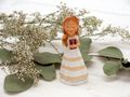 Tortendeko Kommunion Konfirmation Mädchen Blond Deko Figur Aufsteller Tischdekoration 5