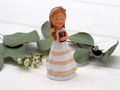 Deko Figur Mädchen Blond  Tortenfigur Tortenfigur Kommunion Konfirmation 4