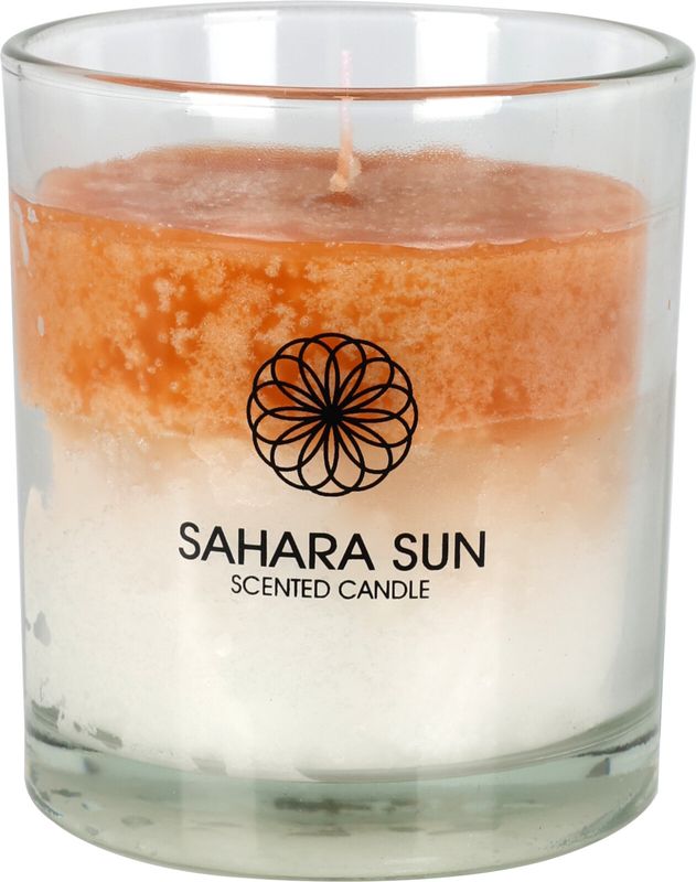 Duftkerze Kerzen im Glas "Sahara Sun" Sommerduft Tischdeko 10cm Hoch
