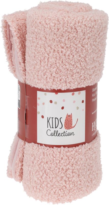Fleece Decke 75x100cm Rosa Kinderzimmer Flauschig Deko