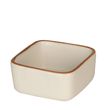 Ofenschale Keramik 6,5x6,5x3cm Creme Braun Rand Küche Deko Back- und Serviergeschirr 1