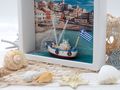 Geldgeschenk Verpackung Box für die Reise, Bootstour oder Urlaub in Griechenland  3
