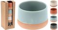 Dip Schalen Groß Bowl 4er Set Ton Creme Orange Mint Grau 9cm Ø 5cm Hoch Küche Tapas 6
