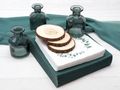 SET mit Servietten, Tischläufer, Streudeko, aufsteller Herz und Vasen in Botanical oder Greenery Stil  3