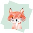 Servietten Fuchs Mint Orange Tischdeko Kindergeburtstag Geburtstagsparty Party Deko 33x33cm 20 Stück 1
