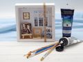 Geldgeschenk Gutschein Geschenk Farbkasten Staffelei Farbpalette Malkasten Farben 2