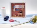 Geschenk Verpackung Gutschein Nähmaschine Nähkurs Nähkasten Nähgarn Geburtstag 4