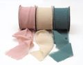 Band Kreppstoff Basteln Creme Eukayptus Grün Rosa 4cm Breit 5m Lang Hochzeit 2