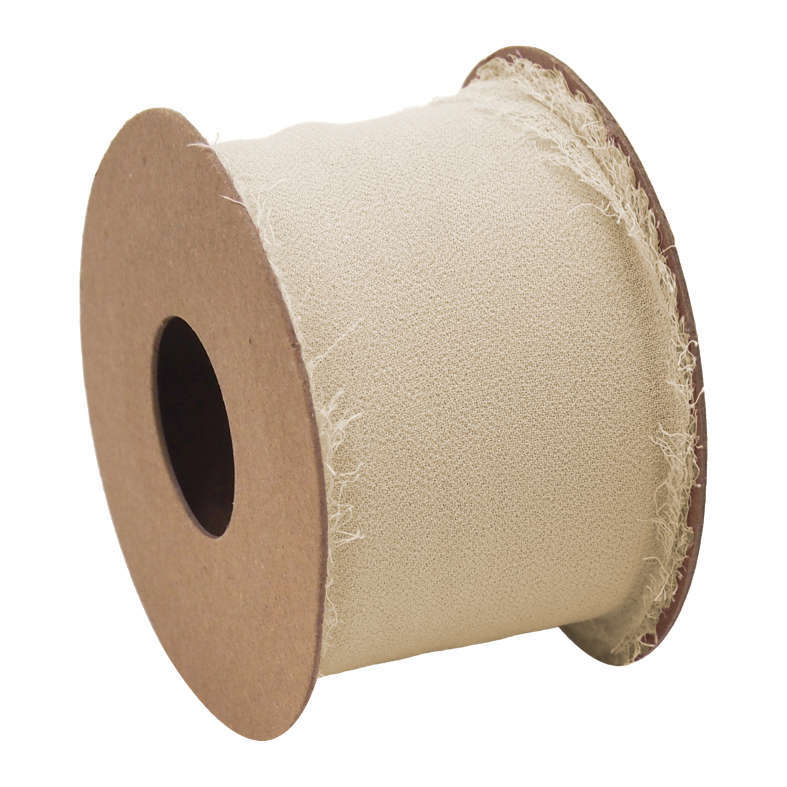 Band Kreppstoff Basteln Creme 4cm Breit 5m Lang