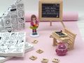 Tischdeko Schulanfang Einschulung Mädchen Schule Deko Personalisiert SET 5