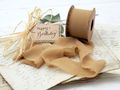 Band Kreppstoff Basteln Beige 4cm Breit 5m Lang Herbst 5