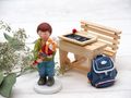 Einschulung Tischdeko Junge Schultüte Bunt Tafel Schulbank 5 Teilig PERSONALISIERT 5