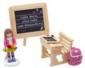 Einschulung Tischdeko Mädchen ABC Buchstaben Tafel Schulbank 5 Teilig PERSONALISIERT 6