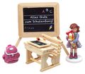 Einschulung Tischdeko Mädchen Schultüte Tafel Schulbank 5 Teilig PERSONALISIERT 8