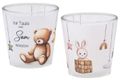 Windlicht Banderole Boho Taufe Geburtstag Baby Tischdeko PERSONALISIERT 7,5cm H 2