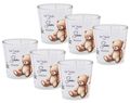 Windlicht Banderole Boho Taufe Geburtstag Baby Tischdeko PERSONALISIERT 7,5cm H 3