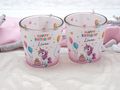 Windlicht Banderole Einhorn Geburtstag Kinder Party Votivglas Mädchen Tischdeko PERSONALISIERT 7,5cm Hoch 4