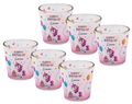 Windlicht Banderole Einhorn Geburtstag Kinder Party Votivglas Mädchen Tischdeko PERSONALISIERT 7,5cm Hoch 3