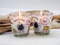 Windlicht Banderole Astronaut Planet Sterne Geburtstag Kinder Party Votivglas Junge Tischdeko PERSONALISIERT 7,5cm Hoch 6