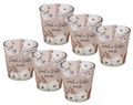 Windlicht Banderole Taupe Braun Boho Beige Creme Pampas Gräser Kerzenglas Votivglas Hochzeit Geburtstag PERSONALISIERT 7,5cm Hoch 3