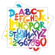 Servietten Buchstaben Zahlen Bunt Einschulung Schulbeginn Deko 33 x 33 cm 20er Pack 1