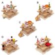 Wichtel Zubehör Miniatur Tisch mit Bänken Karten Essen Getränke Puppenhaus SET 1