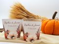 Windlicht Banderole Boho Herbst Hochzeit Geburtstag Goldhochzeit PERSONALISIERT  4