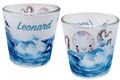 Windlicht Banderole Meer Geburtstag Delfin Möwe Oktopus Kinder Party Votivglas Tischdeko PERSONALISIERT 7,5cm Hoch 1