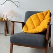 Kissen Sofakissen Orange Batt Buche Dekokissen Zierkissen Polyester Deko Herbst ca.70x50cm (LxB) 3