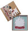 Geldgeschenk Weihnachten Verpackung Geschenk Personalisiert Natur Rentier Schleife Kranz Gutschein 1