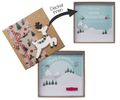 Geldgeschenk Weihnachten Verpackung Geschenk Personalisiert Natur Rentier Schal Schneelandschaft Gutschein 2