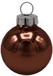 45 Weihnachtskugeln Christbaumkugeln Kupfer Braun Nougat 3cm Ø Christbaumschmuck Weihnachtsdeko 3