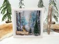 Geldgeschenk Verpackung Kartonage Weihnachten Eule Winterwald Geschenk Winterurlaub 5