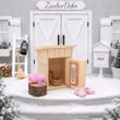 Wichtel Frau Zubehör Wellness Sauna mit Badeente Handtuch Pink SET 3