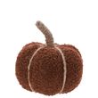 Kürbis Stoff Jute Braun Klein 12cm Herbst Tischdeko 2