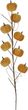 Kürbis Stoff Zweig Gelb Herbst Deko 10 Stück/Ast 70cm 8