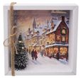 Geldgeschenk Verpackung Weihnachten Geschenk LED Lichterkette Weihnachtsbaum Stadt Gutschein 1
