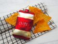 Weihnachtsdekoration Christbaumschmuck aus Glas Chips Tüte Adventskranz Deko Geschenk 3