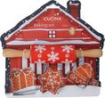 Backset 4-teilig Weihnachten Nudelholz mit Silikon Rot & 3 Ausstechformen  1