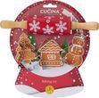 Backset 4-teilig Weihnachten roten Silikon Teigroller & 3 Ausstechformen  1