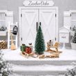 Wichtel Zubehör Winter Set – Miniatur Tannenbaum, Holzeisenbahn, Schlitten, Schaukelpferd & Kunstschnee  5