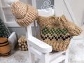 Wichteltür Zubehör Kleidung Miniatur -  Norweger Pullover Mütze Braun Wolle 5