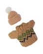 Wichtel Zubehör Pullover Norweger & Mütze Beige Miniatur SET 2-teilig 1