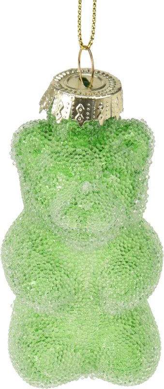 Christbaumschmuck Glas "Fruchtgummis" Bär Grün Weihnachten