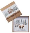 Geldgeschenk Kraft Banderole Wald Hirsch Fuchs Haus Weihnachten 1