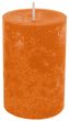 4 Stumpenkerzen Kerzen Tischdeko Herbst Deko Adventskerzen Safran Orange 2