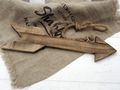 Deko Holzschild Pfeil Holz Wegweiser hängend Hochzeit Hängedeko  5