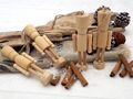Weihnachtsbaumschmuck Nussknacker Holz Natur Basteln 4