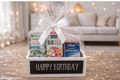 EINE GESCHENKBOX aus HOLZ WEIß mit Aufschrift „Happy Birthday“ – für Kinder, Jugendliche oder Erwachsene 5